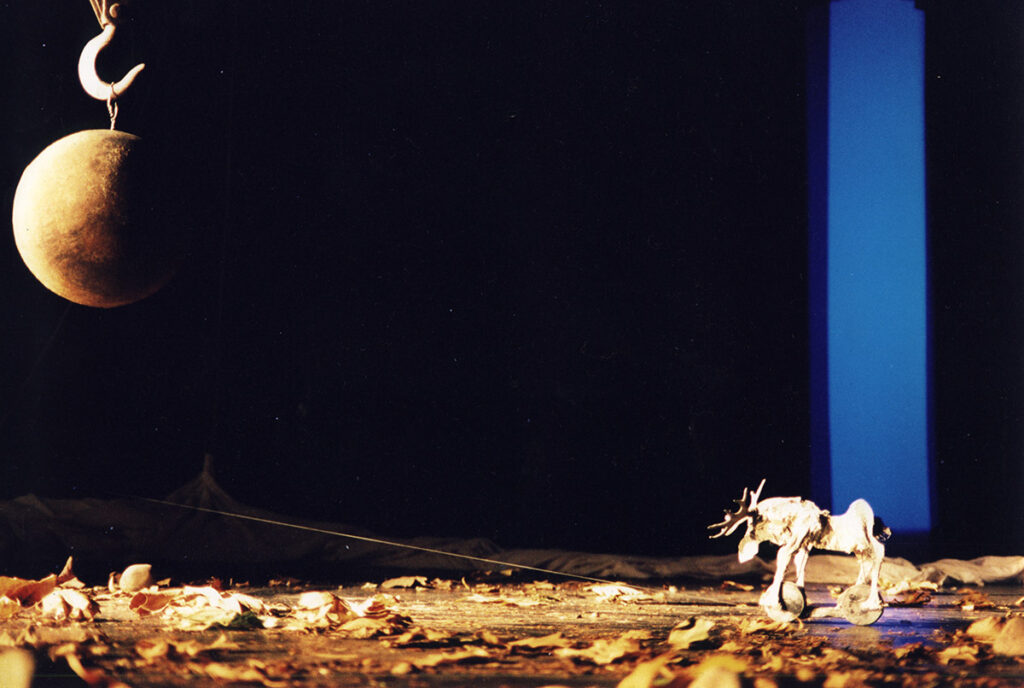 Photo of the play Nils Holgersson, by Figurentheater Wilde & Vogel in Leipzig (photo Michael Vogel).