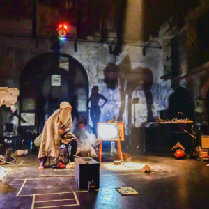 Foto des Theaterstück Kukułka des Figurentheaters Wilde & Vogel in Leipzig (foto Michał Strokowski).