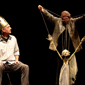 Photo of the play Lear by Figurentheater Wilde & Vogel, Leipzig (photo Meike Lindek).
