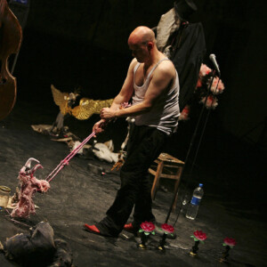 Photo of the play Songs for Alice, by Figurentheater Wilde & Vogel in Leipzig (photo Therese Stuber).