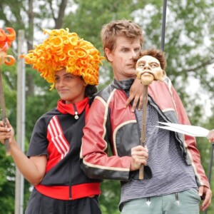 Foto von Die rote Zora: eine Aufführung von Lehmann und Wenzel + flunker produktionen, Regie: Michael Vogel (Foto Dana Ersing)