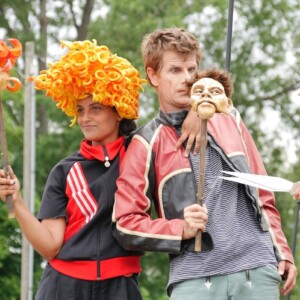 Photo of Die rote Zora: a performance by Lehmann und Wenzel + flunker produktionen, dir. by: Michael Vogel (Photo Dana Ersing)